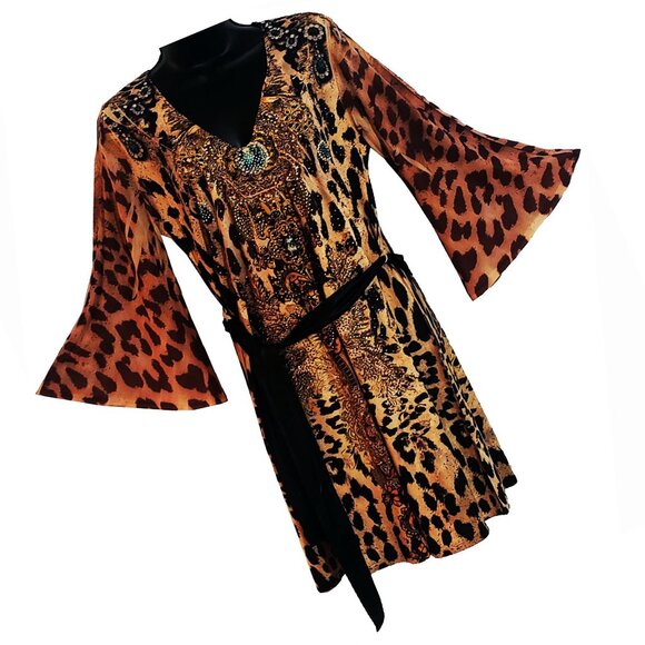 Leopard Queen Women's Embellished Dress - Picture 1 of 5